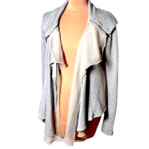 Anthropologie Bordeaux Open Front Wrap Cardigan Soft Knit Size XS